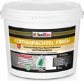 Isolbau Fertigspachtel Finish 5 kg, Glättspachtel Fugenspachtel, Gebrauchsfertige Polymer-Gips Fertig-Spachtelmasse für innen, Weiß Q1-Q5