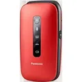 Panasonic KX-TU550, Klappgehäuse, 7,11 cm (2.8"), 1,2 MP, Bluetooth, 1400 mAh, Rot - Rot