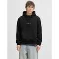 Jack & Jones Kapuzensweatshirt JORNORREBRO EMB SWEAT HOOD NOOS mit Logo Print schwarz M (50)