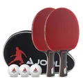 JOOLA Duo Pro Tischtennis-Set: 2 Schläger, 3 Bälle + Tasche