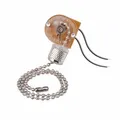 Schalter / Zugschalter mit Chrom-Kette zum ziehen - on/off Schalter