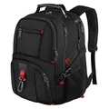 Laptop Rucksack Herren Wasserdicht 17,3 Zoll Arbeit Reise Rucksack 50L Schwarz