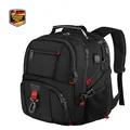 Groß Laptop Rucksack Herren 50L 17,3 Zoll Wasserdicht Business Schwarz