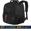 Laptop Rucksack 50L 17,3 Zoll Wasserdicht Schwarz