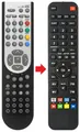 Fernbedienung passend für OKI V22EPHTUVI | V24E-DVDLED | V24EDVDLED