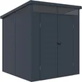 Westmann Kunststoff Gerätehaus Topia M mit Pultdach Anthrazit 2x2 m