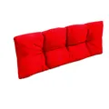 POKAR Palettenkissen mit schöner Steppung Auflage Palettensofa, Größe:Rückenkissen 120 x 40, Farbe:Rot - Wasserdicht