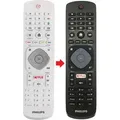 Originale Fernbedienung für Philips TV 24PFS5863/12 | 32PFS5863/12 - Weiß