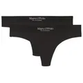 Marc O'Polo String Iconic Rib (2-St) unterhose unterwäsche tanga schwarz M