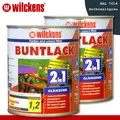 Wilckens 2x 750 ml Buntlack 2in1 glänzend RAL 7010 Anthrazitgrau innen und außen