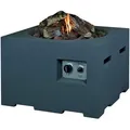 Mania Feuertisch 12 Kw Quadratisch Klein 60x60x40 Cm Beton-optik Grau - Happy Cocooning