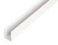 Alberts 484590 U-Profil | Kunststoff, weiß | 2000 x 21 x 20 mm
