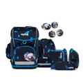 ergobag Schulranzen Cubo Light (5tlg., inkl. Federmäppchen, Schlamperrolle, Sportbeutel und Kletties)