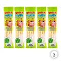 QUICK MILK - Banana - Trinkhalme mit Bananengeschmack - 5 Stück (25 Halme)