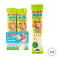 QUICK MILK - Banana - Trinkhalme mit Bananengeschmack - 20 Stück (100 Halme)