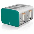 Toaster Breitschlitz 4 Scheiben 3 Funktionen Design Nordic 1500W SWAN ST14620GRE