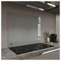 Mucola Küchenrückwand Spritzschutz Klarglas Glasrückwand Herdspritzschutz ESG Glas, (Stück), ESG Sicherheitsglas weiß 70 cm x 50 cm