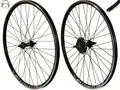 REDONDO 26 Zoll Laufrad Set Hinterrad Vorderrad 26" Felge Schwarz + 6-fach Kranz