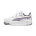 PUMA Carina Street Jr Sneaker für Mädchen, Puma White Pale Plum PUMA Silver, 36 EU