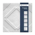 Deckenplatten aus Styropor EPS - Deckenpaneele leicht & robust im modernen Design - (10QM Sparpaket CHICAGO 50x50cm) Deckenplatten Feuchtraum Decke