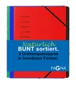 PAGNA Organisationsmappe Pagna Ordnungsmappenset Basic 12 Fächer sortiert 3Stück