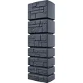 Regentonne eckig SANTURO 350 liter anthrazit inkl. Hahn - Grau