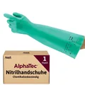 Nitril-Handschuhe Chemikalien-Schutz Ansell AlphaTec 37-185 XL Grün 1 Paar