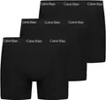 Calvin Klein Herren 3er Pack Boxershorts Trunks Unterwäsche, Schwarz (Black W Black Wb), M