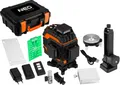 NEO TOOLS Laser 3D, grün 4x360 Grad, Linienlaser Grün Kreuzlaser Selbstnivellierend Nivelliergerät Baulaser 3D