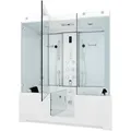AcquaVapore Kombination Badewanne Dusche K88-WS-TH-C-EA Duschtempel 180x100 cm OHNE Zusatzoption