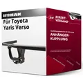 Anhängerkupplung starr für Toyota Yaris Verso 12.1999-jetzt neu
