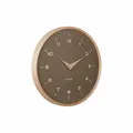 Karlsson Wanduhr Osado Dome - Grün - Ø30cm - Rund - Sperrholz - Wanduhr Modern Wohnzimmer - Wanduhren