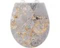 Wenko WC-Sitz Grey Marble mit Absenkautomatik Befestigungsart von oben 25179100