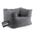 Lumaland Modular Sessel - Cord-Reihe | Indoor Sitzsack mit Softer Struktur, ideal Modulen | Bean Bag für Wohnzimmer & Co. - 96x72x70 cm