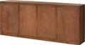 MASSIVMOEBEL24 Sideboard Sheesham 200x40x80 rot-braun gebeizt TORONTO #170