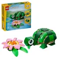 LEGO Creator 31377 Schildkröte mit Seerose Bausatz, Mehrfarbig