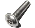 10 Stück Linsenkopf Schrauben mit Flansch M6x12 mm - ISO 7380/2 - A2 Edelstahl - Innensechskant - V2A – Linsenflanschkopfschrauben (10, M6x12 mm)