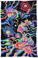 Guru-Shop Wandteppich Goa Wandtuch, UV Schwarzlicht Wandbehang,.., Höhe: 200 mm