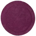 Erwin Müller Badematte Badteppich "Stuttgart", Höhe 15 mm, rund, Uni lila rund | 90 cm x 90 cm x 15 mm