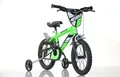 14 Zoll Kinderfahrrad Jungenfahrrad grün  Kinderrad Fahrrad Spielrad cool sicher
