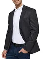 JEFF Herren Oscar Sakko mit Stretch | Anzugjacke Jackett Herrenblazer Fischgrätenmuster oder Kariert Mini Check, 52