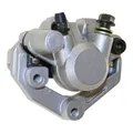 BREMSZANGE /BREMSSATTEL, 1 Kolben vorne silber, für GY6 50ccm Roller
