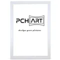 PCH[art] Bilderrahmen New Alaya | Farbe: Weiß | Größe: 70x100 cm | zeitloser und schlichter Rahmen für Poster, Fotos und Portraits
