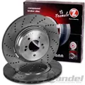 2x ZIMMERMANN FORMULA Z BREMSSCHEIBEN 390mm GESCHLITZT/GELOCHT VORNE passend für