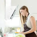 Klarstein Dunstabzugshaube Umluft/Abluft, Leise Abzugshaube, Edelstahl Wandhaube, Dunstabzugshaube mit Filter, Dunstabzugshaube 60cm, Umlufthaube m... - Weiß