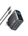 140W USB C Ladegerät, Anker Laptop Ladegerät, 4-Port Multi-Geräte Schnellladeleistung, Fortschrittliches GaN Netzteil, Touch Control, Kompatibel mit MacBook, iPhone 16/15/14, Samsung, Pixel und mehr