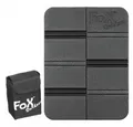 FoxOutdoor Sitzkissen Thermositzkissen, faltbar, mit Molle-Tasche, schwarz