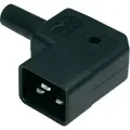 Kaiser 745/sw/c Kaltgeräte-steckverbinder 745 Stecker, Gewinkelt Gesamtpolzahl: 2 + Pe 16 A Schwarz