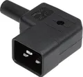 Kaiser Martin 745/sw/C Kaltgeräte-Steckverbinder 745 Stecker, gewinkelt Gesamtpolzahl: 2 + PE 16A Schwarz 1St.