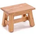 Design Delights Blumenhocker, Honig, Holz, 30x21x20 cm, Wohnzimmer, Hocker, Sitzhocker